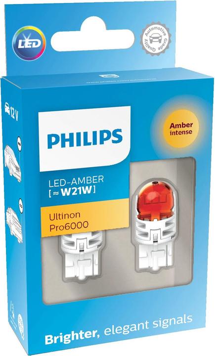 Actual product image Philips Ultinon Pro6000 SI 11065AU60X2 Signal Lighting for Vehicles (W21W)