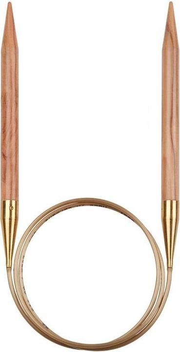 Image du produit addi Aiguilles circulaires en bois d'olivier 6,00 mm 80 cm