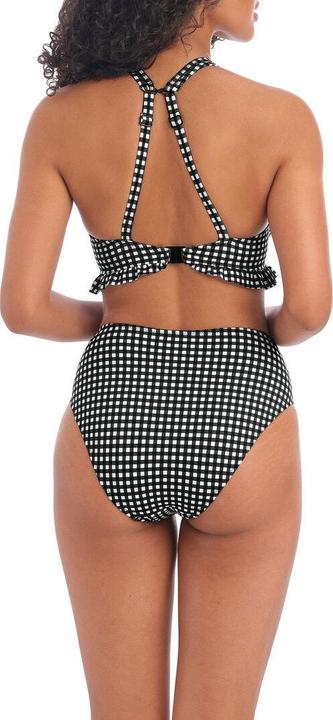 Actual product image 's underwired swimsuit top with straps check in (90 E)