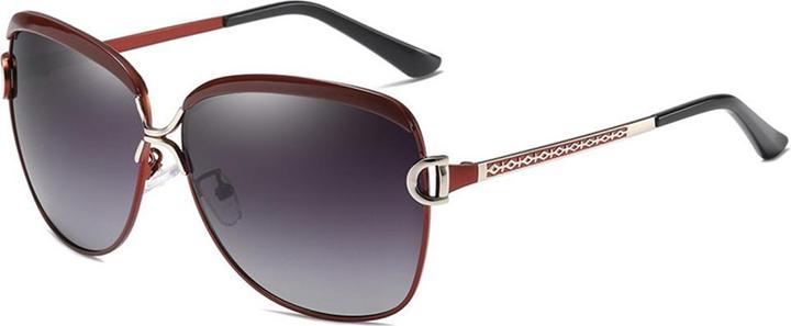 Image du produit Techsuit - Sunglasses Polarized (8702) - for Women with UV Protection, Metal Frame - Tea