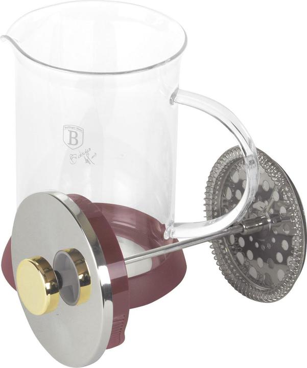 Actual product image BerlingerHaus Design French press for coffee and tea, 800ml, bordeaux (0.80 l)