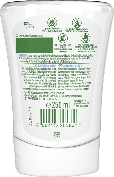 Actual product image Dettol Recharge de savon d'hygiène No-Touch à la camomille - 250 ml (refill, 250 ml)