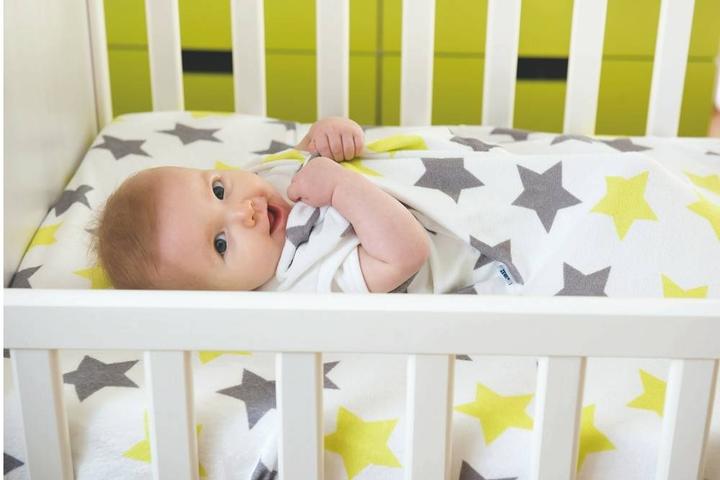 Produktbild Zewi Romper aus Frottee-Limette Sterne (50)