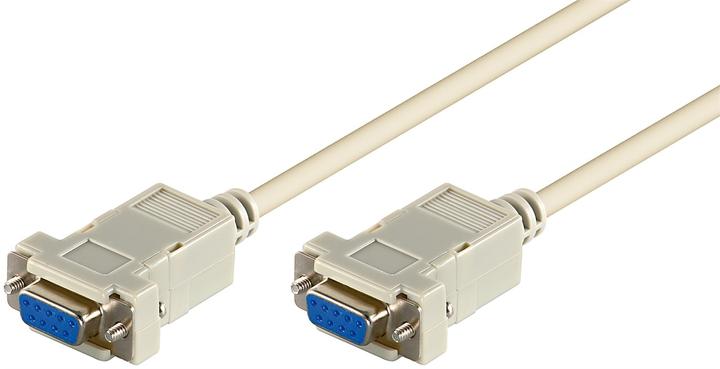 Actual product image Goobay connection cable D-SUB null modem, gray, 2 m (2 m)