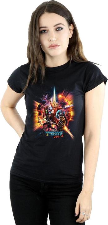 Image du produit - T-shirt GUARDIANS OF THE GALAXY VOL. TEAM POSTER - Femme (L)