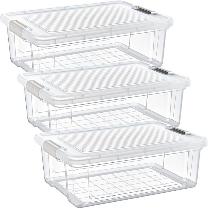 Produktbild Storage Solutions 3er-Set Vorratsbox, 20 l, transparent (20 l)