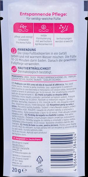Nutritional values and ingredients dm Balea Fussbadeperlen (Foot bath)