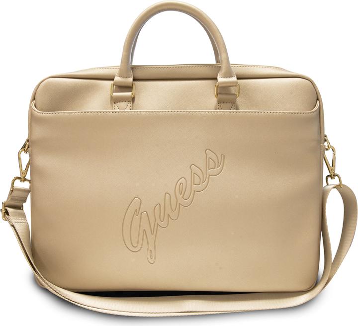 Productafbeelding Guess Saffiano Vintage Scrip Computertas (16")