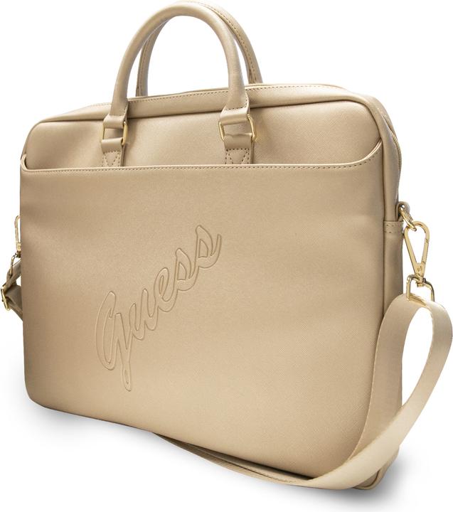 Productafbeelding Guess Saffiano Vintage Scrip Computertas (16")