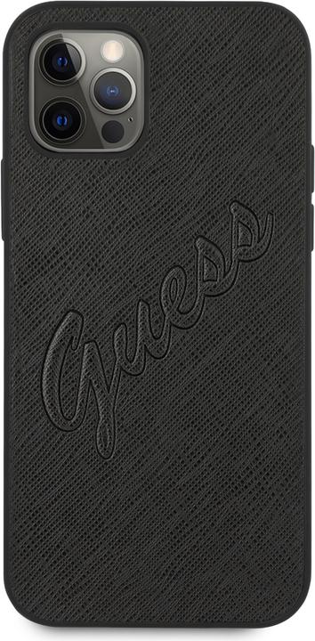 Actual product image Guess Hard Cover Saffiano Vintage Scrip (Apple iPhone 12 Pro Max)