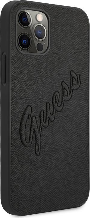 Actual product image Guess Hard Cover Saffiano Vintage Scrip (Apple iPhone 12 Pro Max)