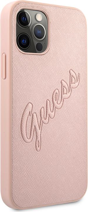 Actual product image Guess Hard Cover Saffiano Vintage Scrip (Apple iPhone 12 Pro Max)