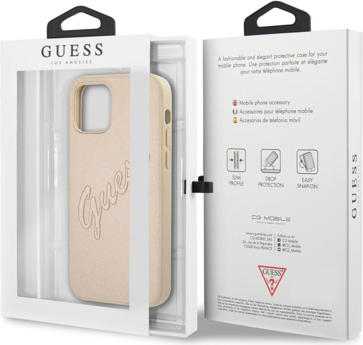 Produktbild Guess Hard Cover Saffiano Vintage Scrip (Apple iPhone 12 Pro Max)