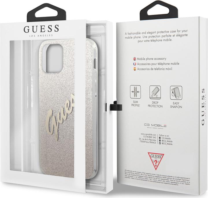 Actual product image Guess Hard Cover Vintage Glitter Gradient (Apple iPhone 12 mini)