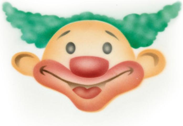 Produktbild Martellato Airbrush Schablone Clown
