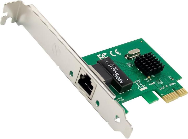 Image du produit InLine Carte réseau Gigabit, 1x RJ45 1Gb/s, PCIe x1, avec slot low profile (PCIe)