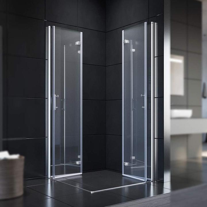 Immagine prodotto SONNI Box doccia angolare 195 cm 120x80x195 cm (195 cm, 120 cm, 195 cm)