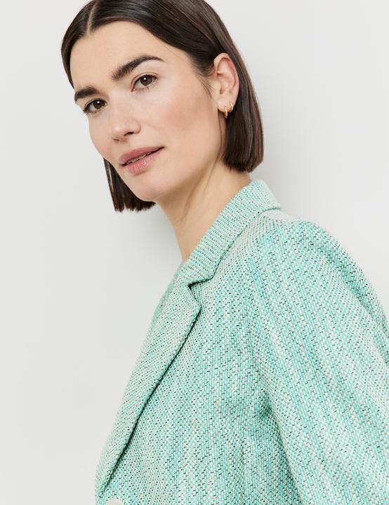 Image du produit Gerry Weber Veste de blazer courte en tissu structuré Blazer manches longues doublé (40)