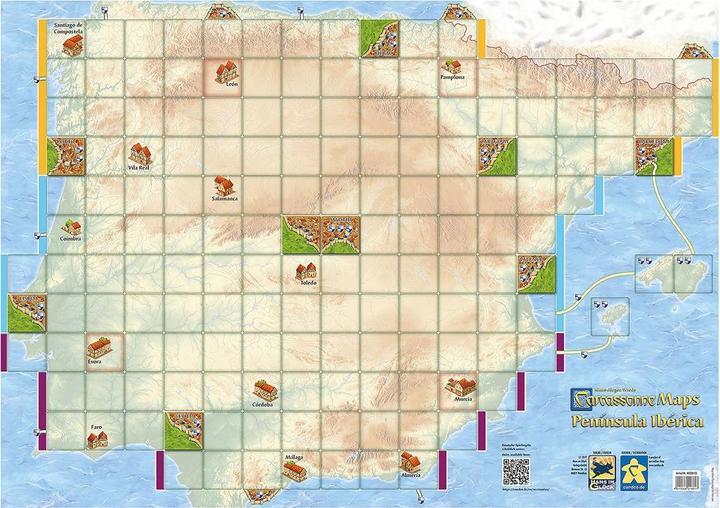 Produktbild Hans im Glück Carcassonne Maps - Iberische Halbinsel (Deutsch)