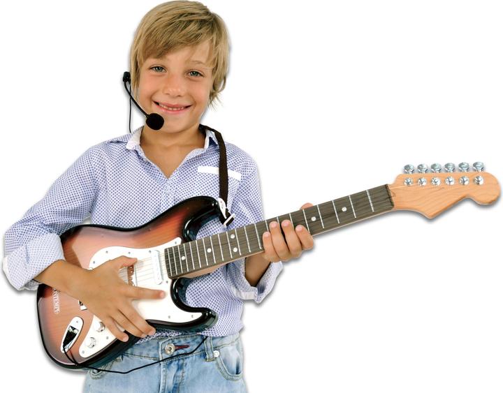 Immagine prodotto Bontempi Chitarra elettrica con tracolla e microfono (Multilingue)