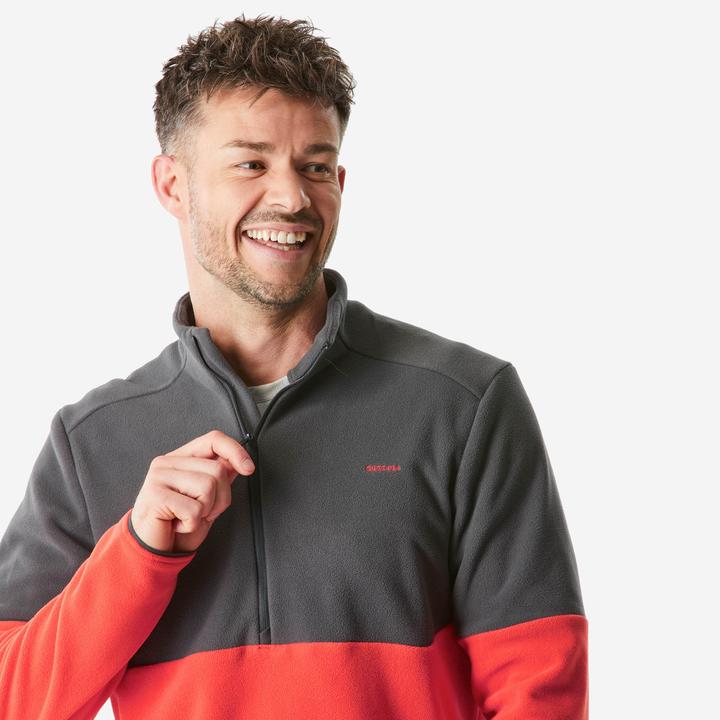 Image du produit Quechua Pull polaire homme randonnée - MH 500 rouge (4XL)