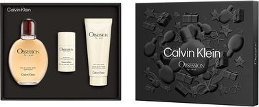 Actual product image Calvin Klein Obsession for Men Eau de Toilette Spray with Deodorant and Aftershave