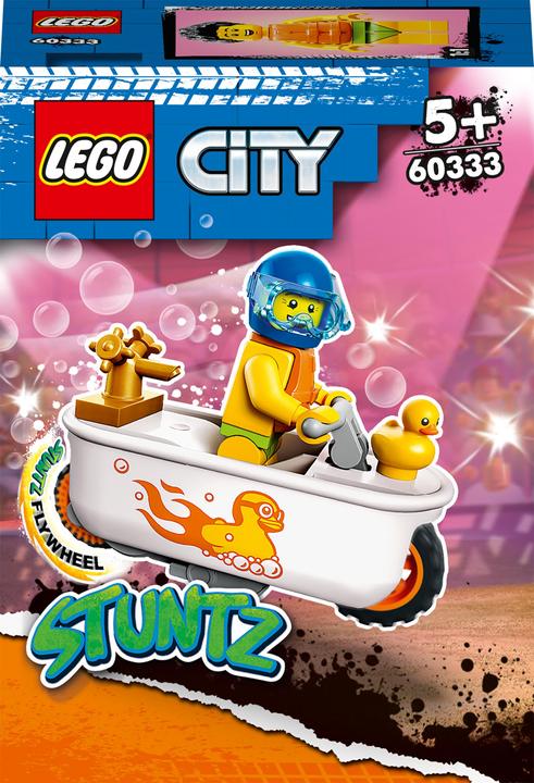 Actual product image LEGO Bathtub stunt bike (60333, LEGO City)