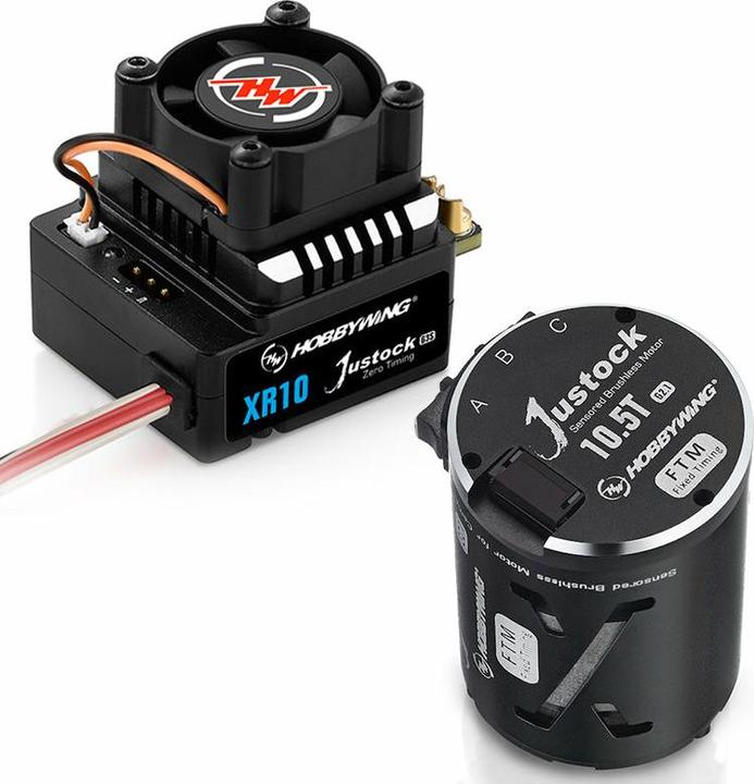 Image du produit Hobbywing Xerun Justock Combo G3S avec 13.5 Turn 3200kV pour stock 1:10