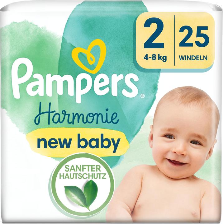 Produktbild Pampers Harmonie (Gr. 2, Tragepack, 25 Stück)