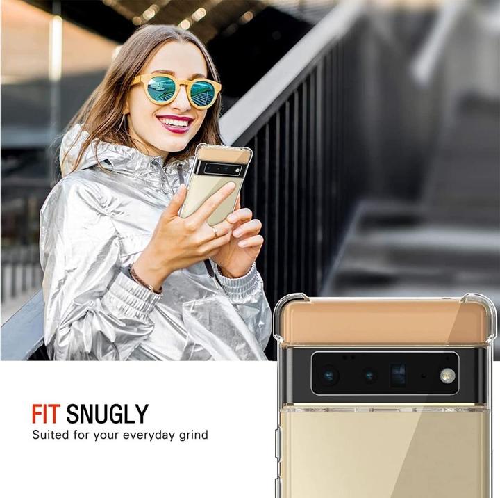 Actual product image Screenguard Google Pixel 6 Pro Case Crystal Soft Airbag Bumper (Google Pixel 6 Pro)
