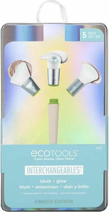 EcoTools Edizione limitata di Holidays Blush and Glow Kit - Kit 5 pennelli intercambiabili per il viso