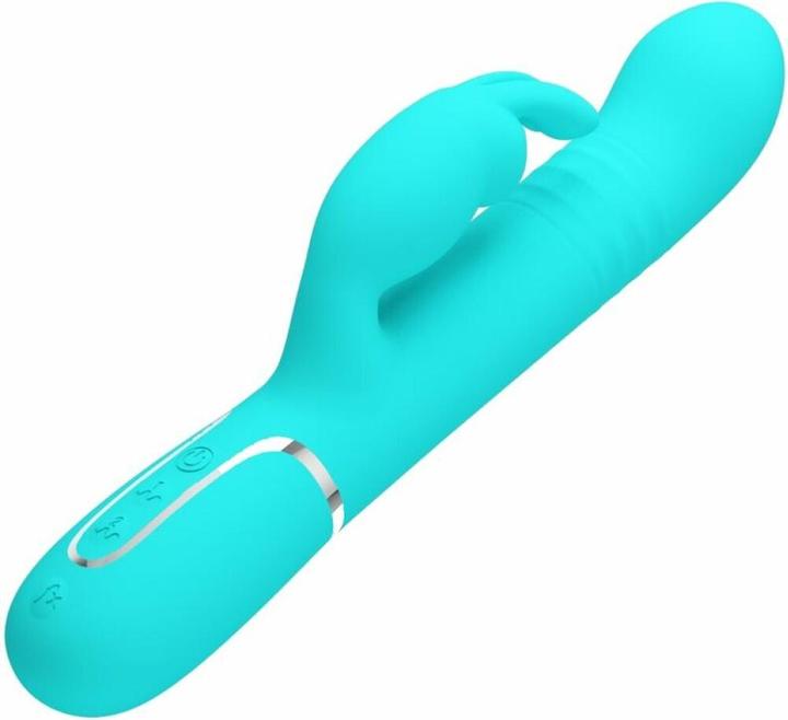 Actual product image Pretty Love Coale Rabbit Vibrator Beads Aqua Green