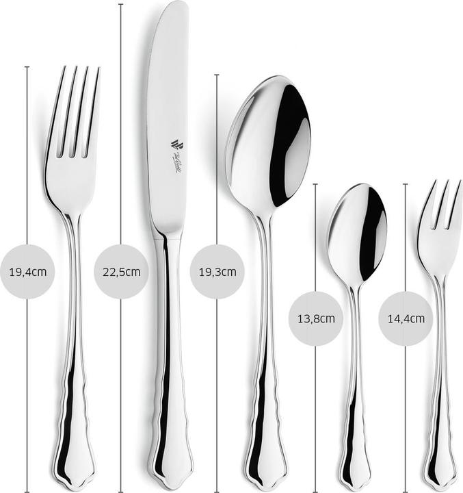 Actual product image Paul Wirths Bestecke Cutlery set 60 pieces 7700 Chippendale (60 Piece, Cutlery set)