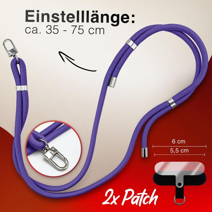 Immagine prodotto Nalia HoldMe Lanyard Handykette – Universal Trageband für Smartphones - Verstellbar, Soft & Elastisch