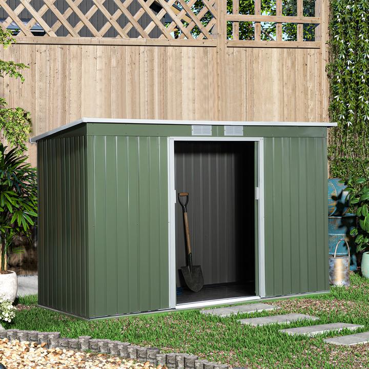 Immagine prodotto Outsunny Capanno degli attrezzi con porta scorrevole