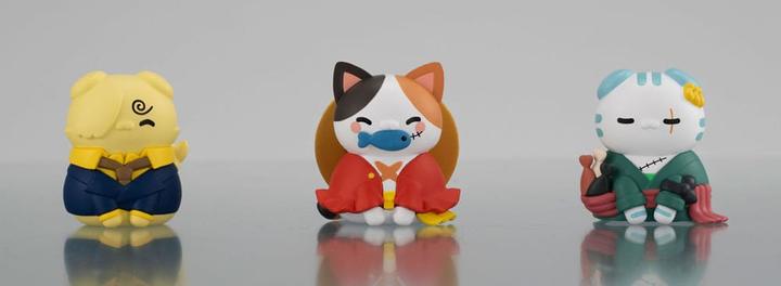Produktbild Megahouse One Piece Mega Cat Project Sammelfiguren 3er-Pack Nyan Piece Nyan! Happy Trio 2024 Limited Ver. 3 cm