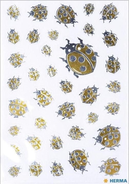Actual product image Herma Ladybird stickers