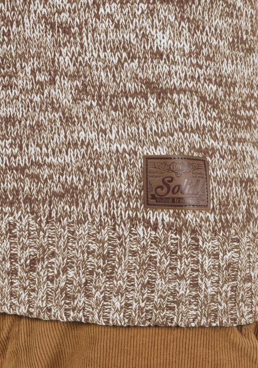 Actual product image Solid Phil Men's Jumper Chunky Knit Pullover With Shawl Collar Made Of 100% Cotton (XXL)