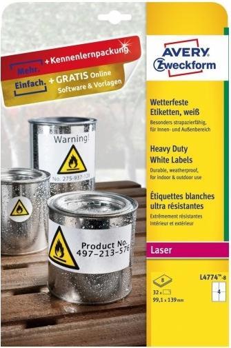 Produktbild Avery wetterfeste Etiketten