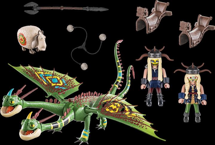 Image du produit Playmobil Dragon Racing:Kognedur et Kranedur avec Pète et Prout (70730, Dragons Playmobil)