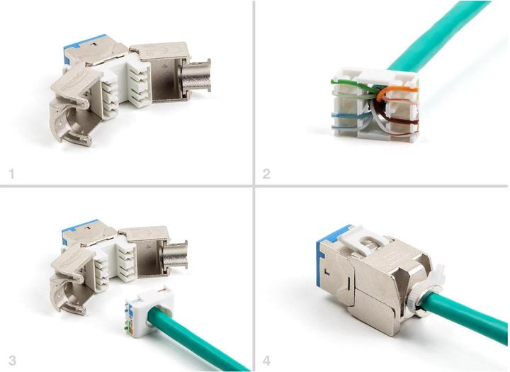 Image du produit Delock Module Keystone RJ45 femelle vers LSA Cat.6A sans outils (Module Keystone)