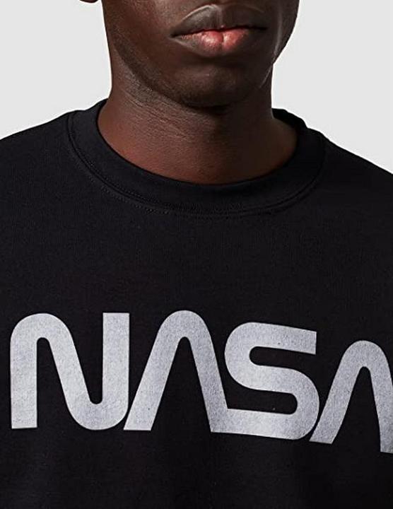 Immagine prodotto Nasa Felpa in cotone con logo moderno per uomo (S)