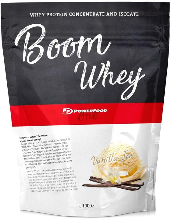 Actual product image PowerFood One Boom Whey (Vanilla, 1 pcs., 1000 g)