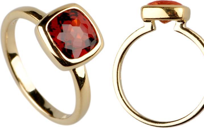 Immagine prodotto Natsumi Schmuck Anello argento 925 placcato oro Garante (52, 925 Argento)