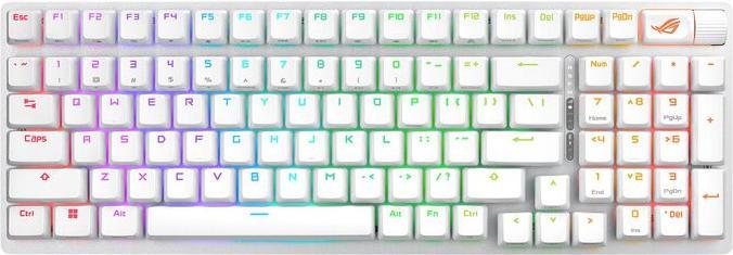 Actual product image ASUS Keyboard ROG Strix Scope II 96 Wireless White (DE, Wireless, Cable)