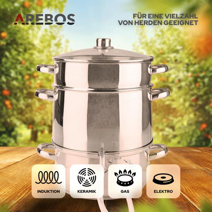 Actual product image Arebos Steam juicer