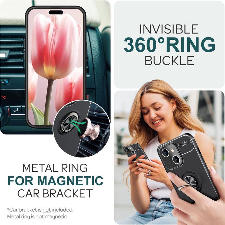 Image du produit Nalia Matte Ring Silicone Cover (Apple iPhone 15 Plus)