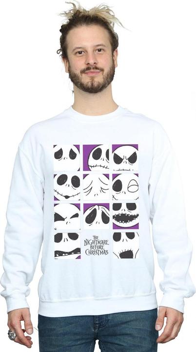 Immagine prodotto Disney Nightmare Before Christmas Many Faces Of Jack Squares Felpa Uomo (S)