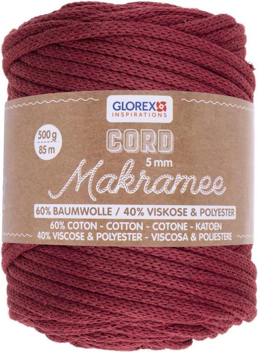 Actual product image Glorex Macramé cord 5mm 500g, woven (85 m)