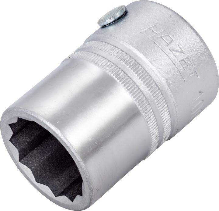 Actual product image HAZET Socket ∙ 12-point 1000Z-24 ∙ Square, hollow 20 mm (3/4 inch) ∙ Outside 12-point profile ∙ 24 … (24 mm)